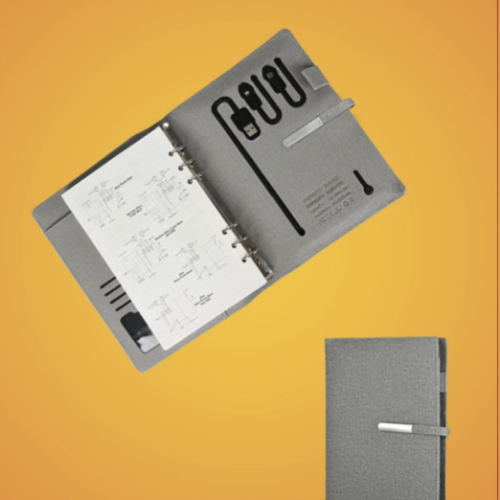 Grey PowerBank Diary
